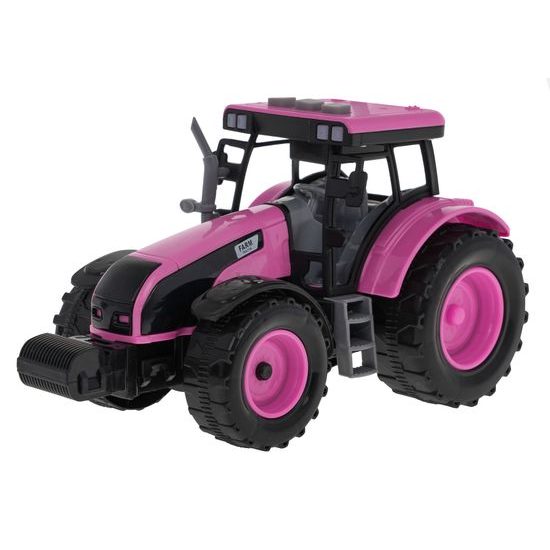 Dětský interaktivní traktor Pink Farmer