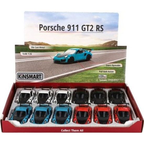 Auto Kinsmart Porsche 911 GT2 RS - mix 4 barvy