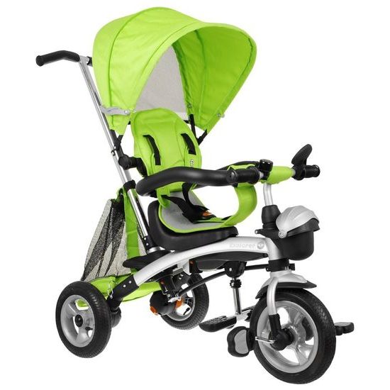 Majlo Toys dětská tříkolka 3v1 Sportrike AIR s nafukovacími koly zelená