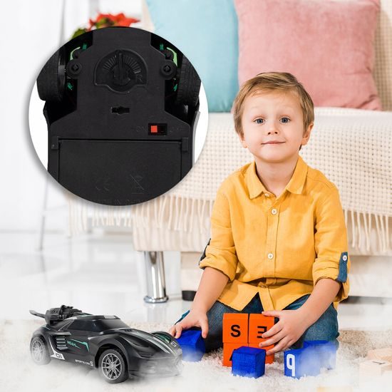 Autíčko na dálkové ovládání s kouřovým efektem Speed X 1:20 černé