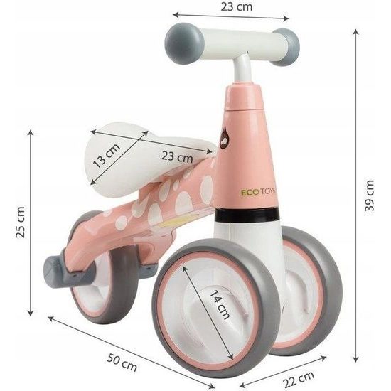 Ecotoys dětské odrážedlo Plameňák růžové