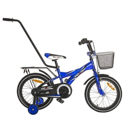 Mexller dětské kolo BMX 16" s vodící tyčí modrá