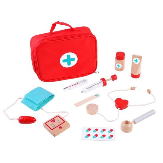 Dřevěná souprava Malý doktor 9 součástí
