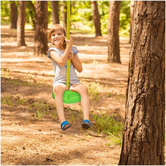 Dětská kulatá houpačka King Sport - zelená