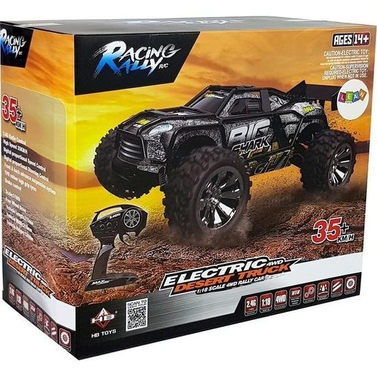 Terénní auto Rally na dálkové ovládání černo-zelené