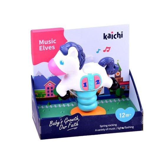 Interaktivní přísavka se světlem a zvuky Koník