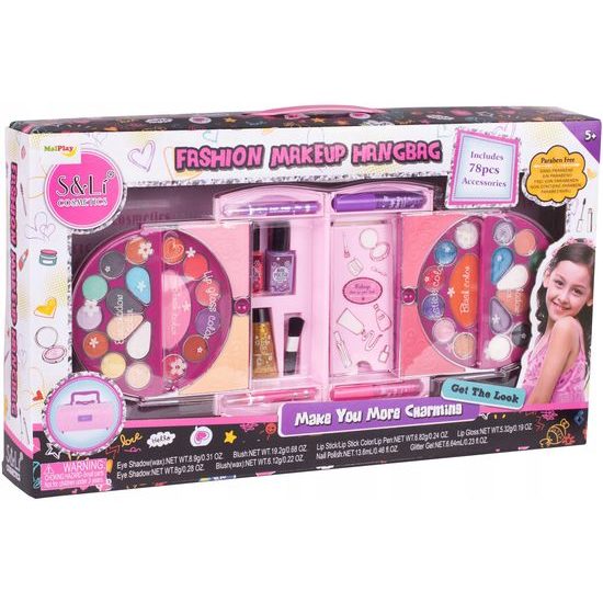 Dětská kosmetická sada v kabelce Fashion Handbag 78 součástí