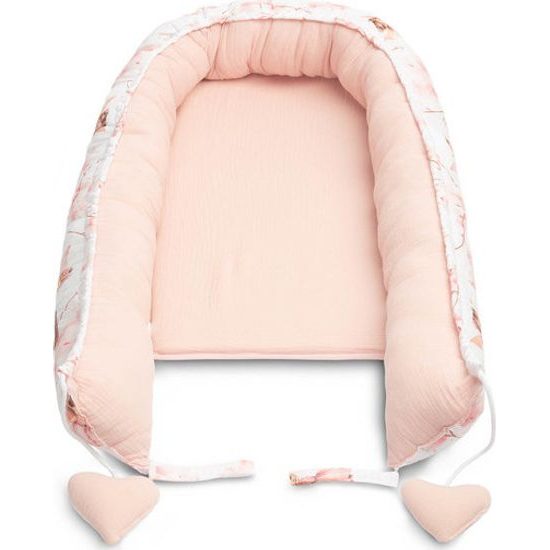 Hnízdečko pro miminko z mušelínu, Víla, růžová