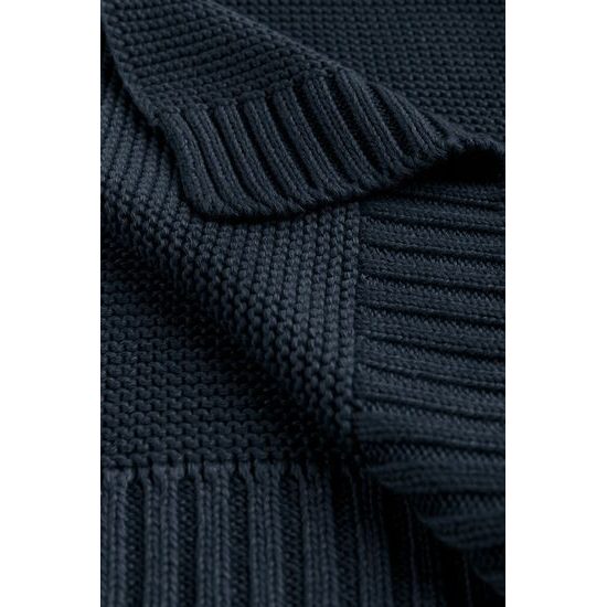 Sensillo Dětská deka bambusovo-bavlněná 80x100 cm tmavě modrá