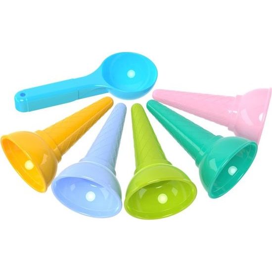 Formičky a lžíce na zmrzlinu do písku