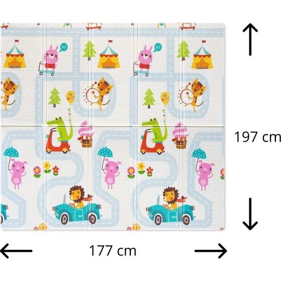 Milly Mally Skládací pěnová podložka, 197 x 177cm - Play Street