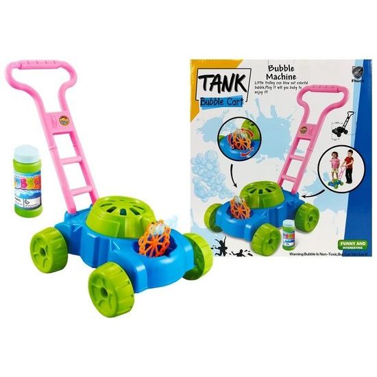 Majlo Toys dětská sekačka s bublifukem Bubble Tank