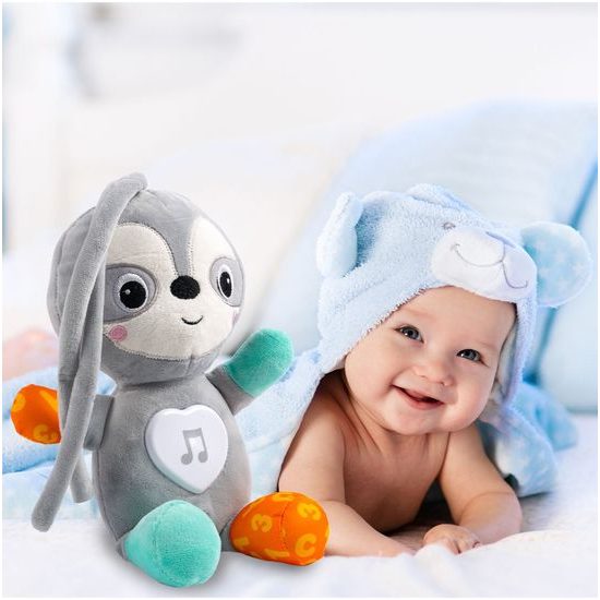 Interaktivní plyšový lenochod na baterie Little Animal