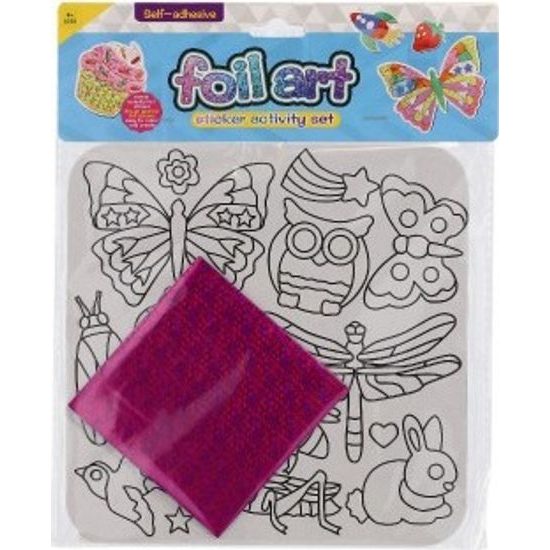 Kreativní sada - kouzlení s fóliovými obrázky třpytivé zvířata