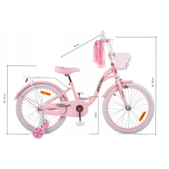 Dětské kolo Mexller Village světle růžová 20"