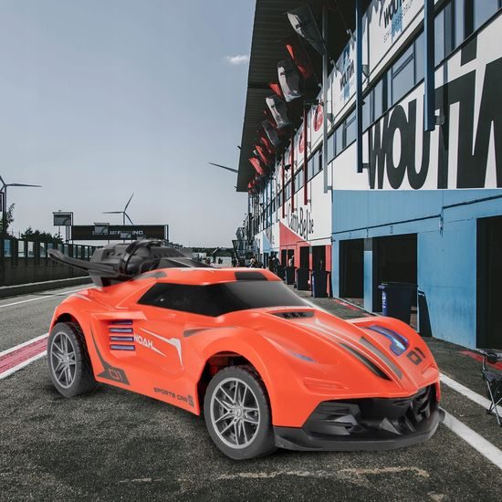 Autíčko na dálkové ovládání s kouřovým efektem Speed X 1:20 červené