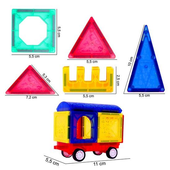 Magnetická stavebnice Magnet Blocks 110 dílů