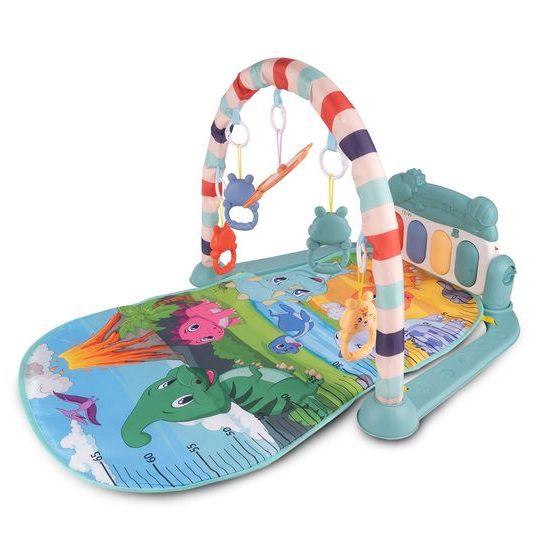 Dětská hrací deka s piankem Pedal Piano - modrá