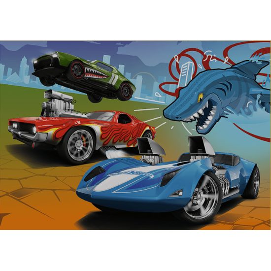 TREFL Puzzle Autíčka Hot Wheels 4v1 (35,48,54,70 dílků)