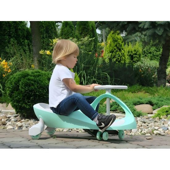 Ecotoys gravitační odrážedlo se svítícími koly Spinner - zelené