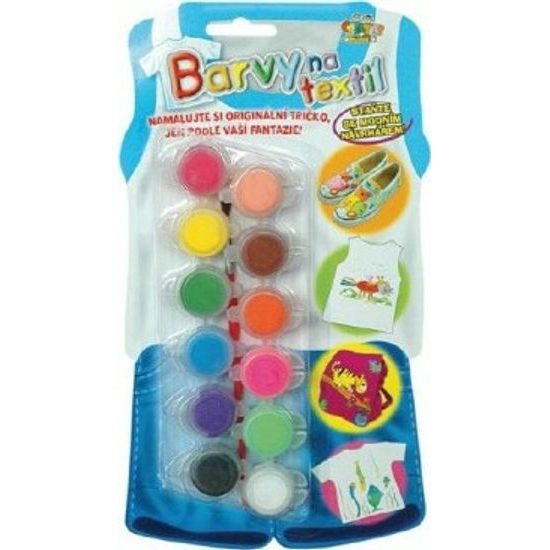 Barvy na textil + štětec