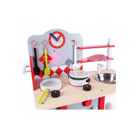 Ecotoys dětská dřevěná kuchyňka s troubou