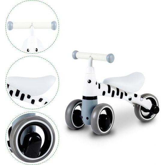 Ecotoys dětské odrážedlo Zebra bílé