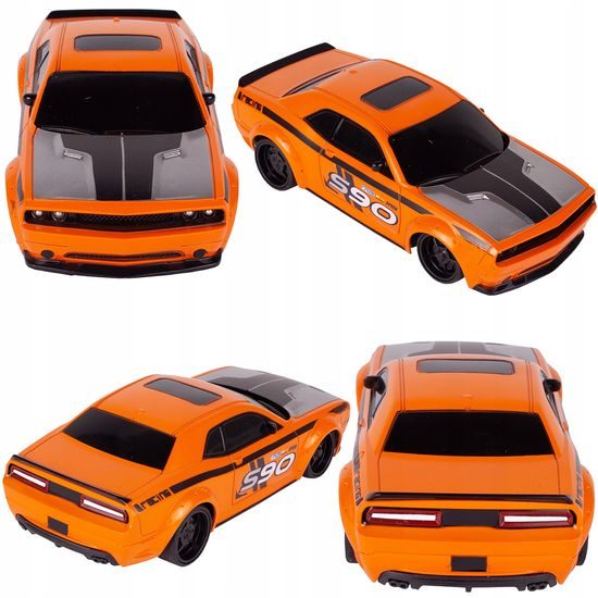 Závodní auto na dálkové ovládání Speed King S90 oranžové 1:24