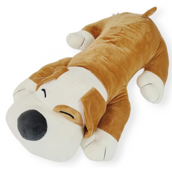 Plyšový pejsek Azor 70 cm - hnědý