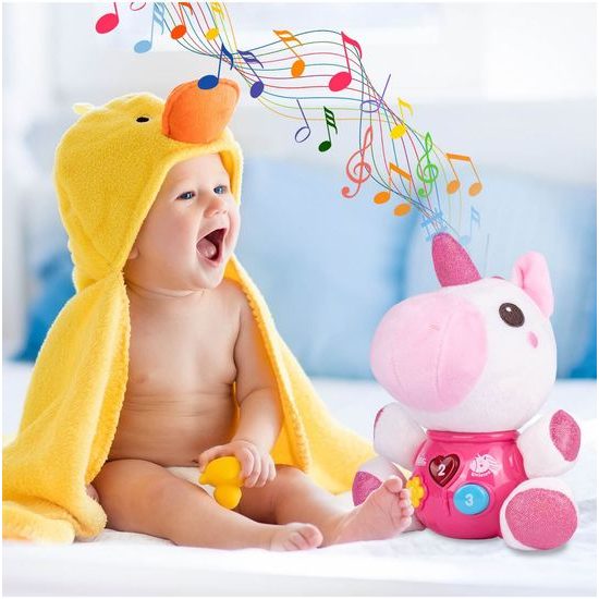 Interaktivní plyšový jednorožec na baterie Magic Unicorn