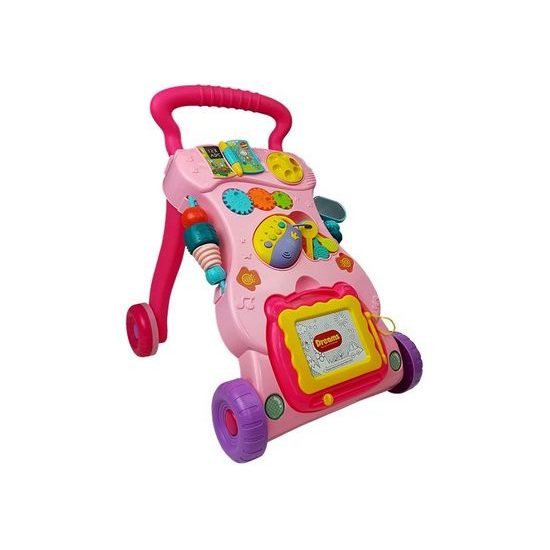 Haunger aktivní chodítko 2v1 Happy Car růžové