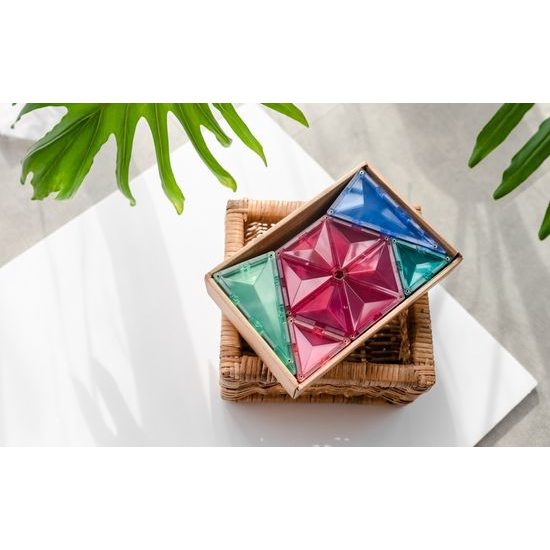 Pastelový Geometrický set Connetix Pastel Geometry pack 40ks