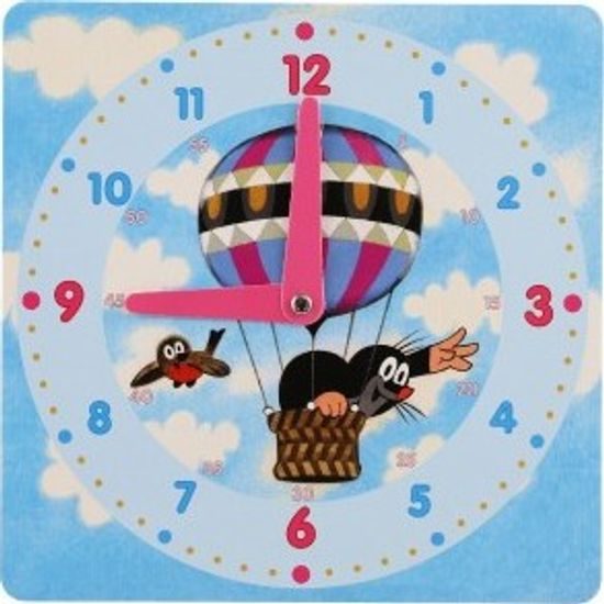 Výukové papírové hodiny - Krtek - mix barev