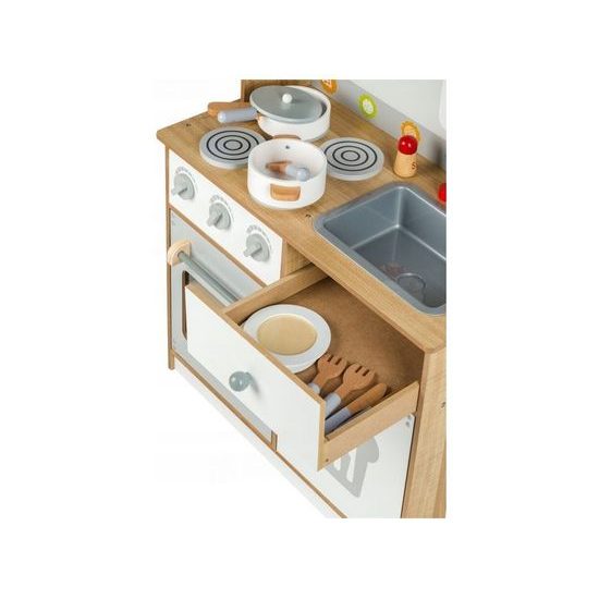 Ecotoys dětská dřevěná kuchyňka s oknem