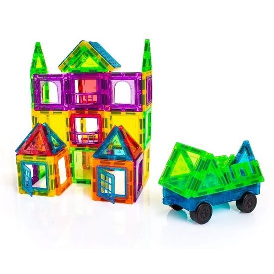 Magnetická stavebnice Magnetic Tiles 70 dílů