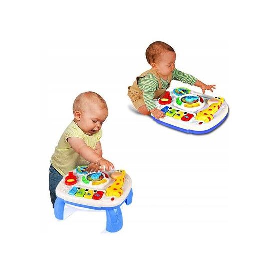 Doris edukační stoleček s piankem a zvuky 2v1