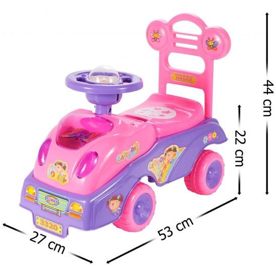 Dětské mini odrážedlo s melodiemi Cartoon Car