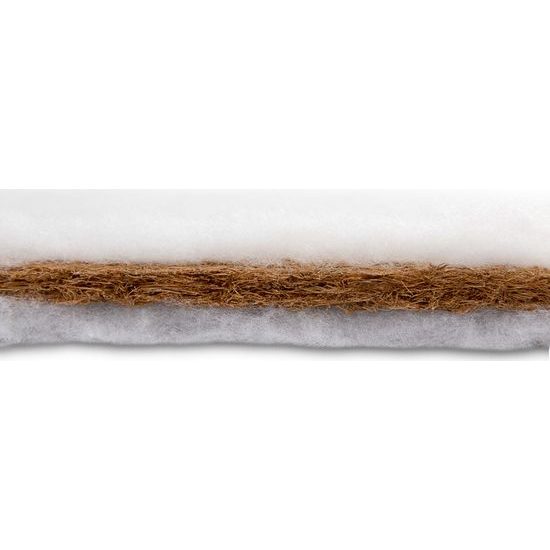 Matrace do kočárku 75x35 Kokosová Bílá