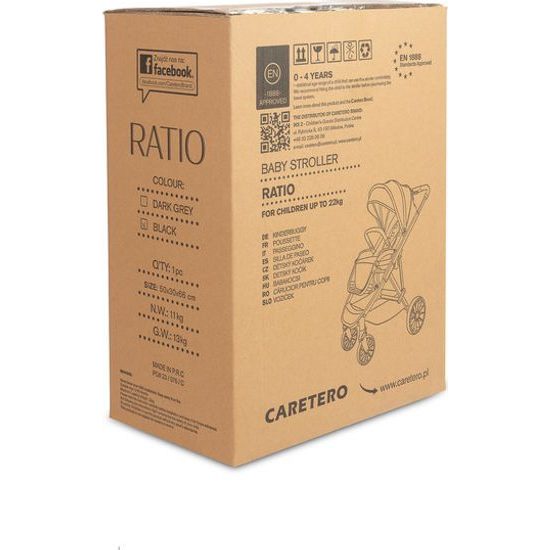 Sportovní kočárek Ratio black