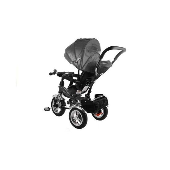 Majlo Toys tříkolka 2v1 s nafukovacími koly PRO600 černá