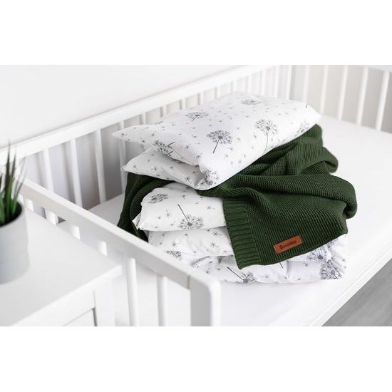 Dětská deka bambusovo-bavlněná 80x100 cm tmavě zelená