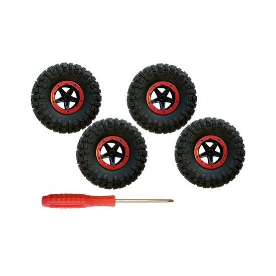 Auto na dálkové ovládání 4x4 s výměnnými koly Super Climber 1:18 zelené