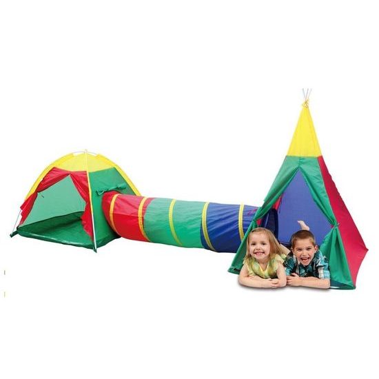 Ecotoys dětský stan 3v1 s tunelem
