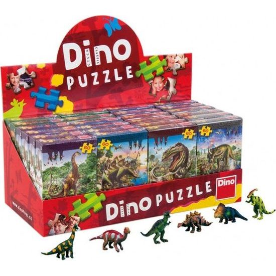 Puzzle Dinosauři 60 dílků + figurka - mix 6 druhů