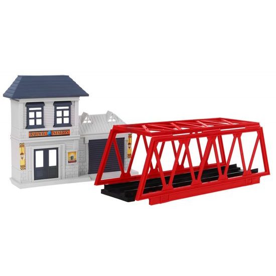 Vláčkodráha na baterie s příslušenstvím 56 dílků Autorun Express