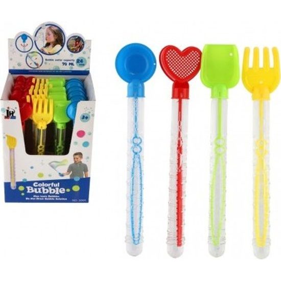 Bublifuk 70ml s nářadím na písek - mix 4 druhy