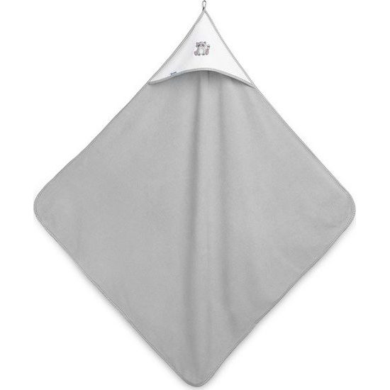 Dětská froté osuška s kapucí šedá