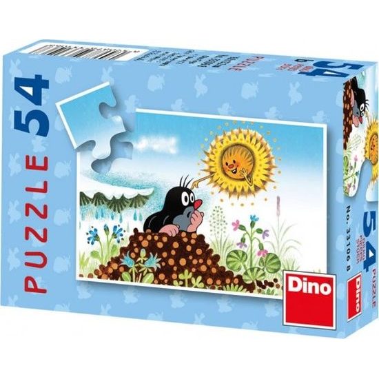 Minipuzzle Krtek 8 druhů 54 dílků