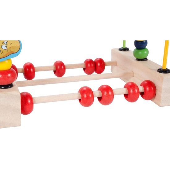 Dřevěný edukační labyrint Wooden Beads