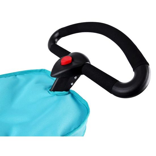 Alice moderní hluboký kočárek pro panenky 4544 tyrkysový